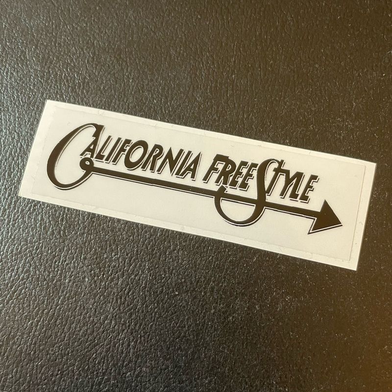 CW California Freestyle Bar Decal Clear