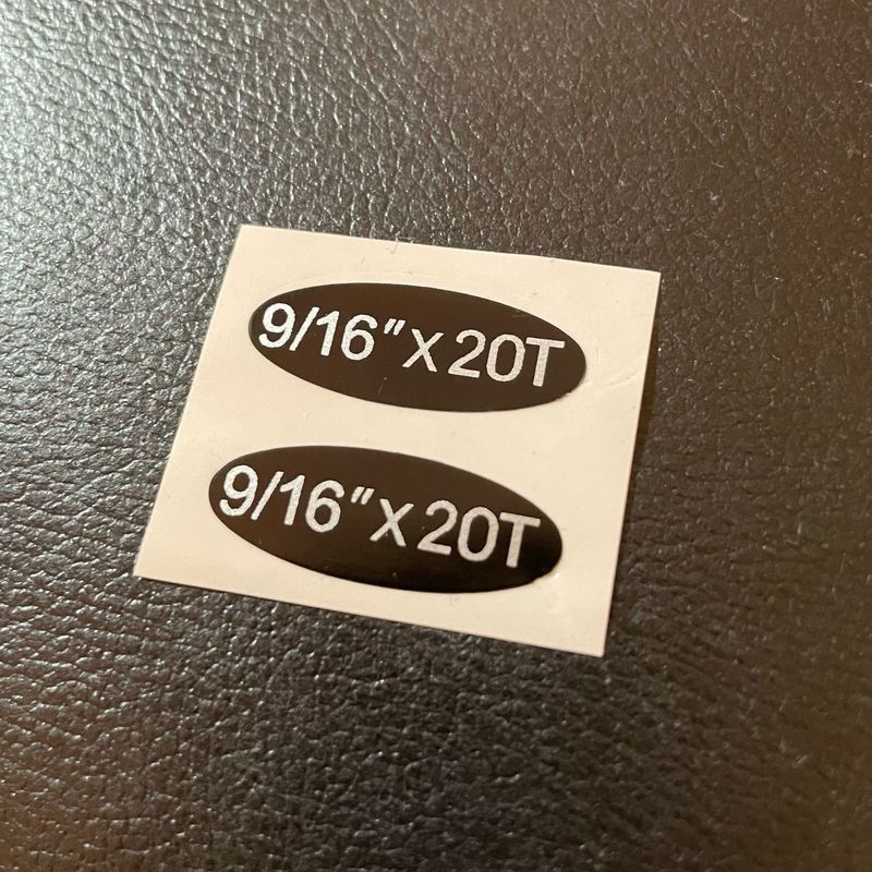 9/16” x 20T Pedal Decals