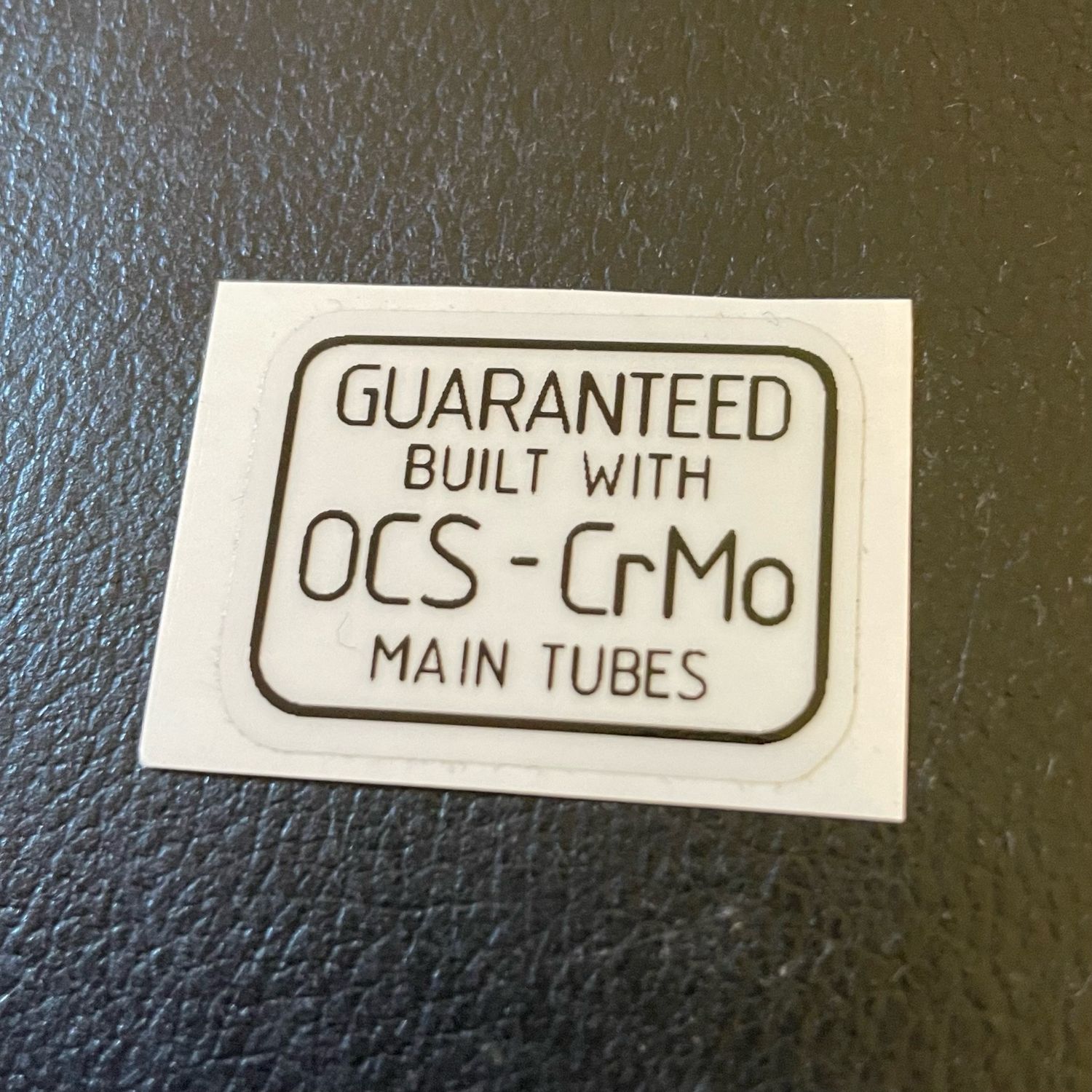 Team Special OCS CrMo Decal 
