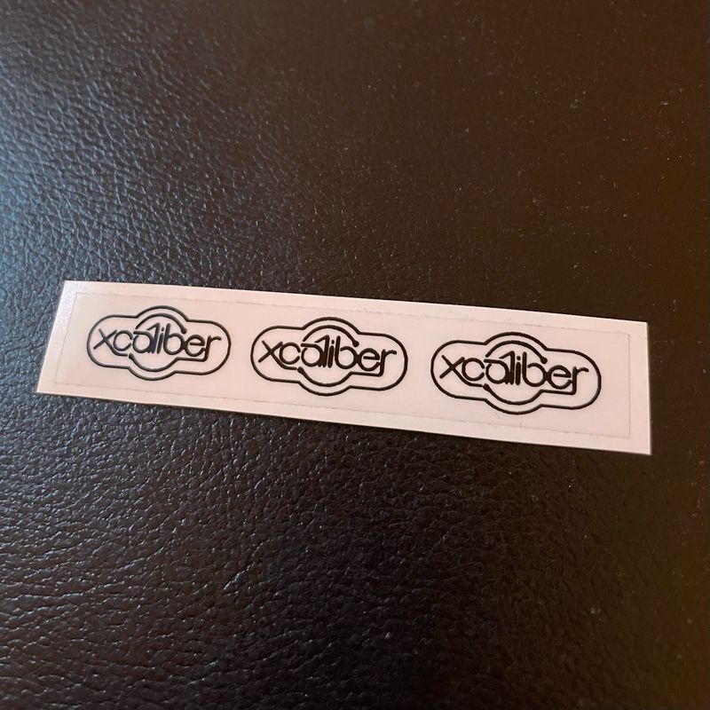 Xcaliber Seat Clamp Decal