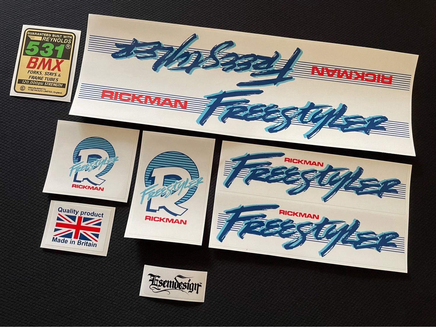 Rickman Freestyler Long Fork Decal Set