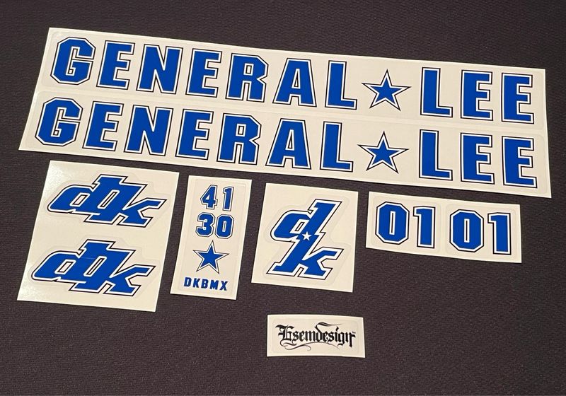 DK General Lee 98-99 Decal Set
