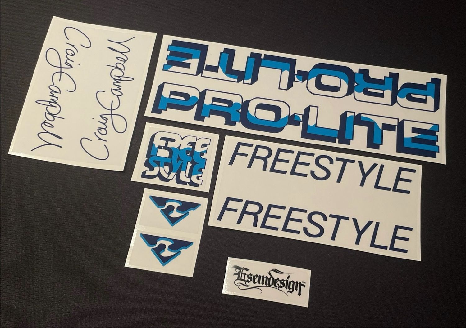 Pro Lite Craig Campbell Decal Set Clear 