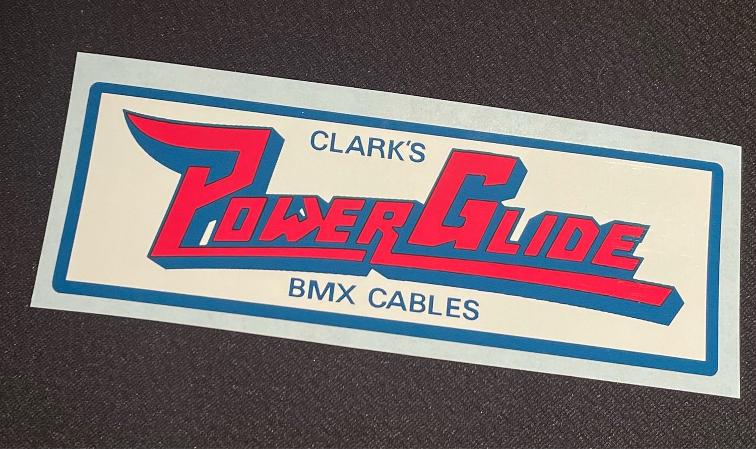 Power Glide BMX Cable Decal