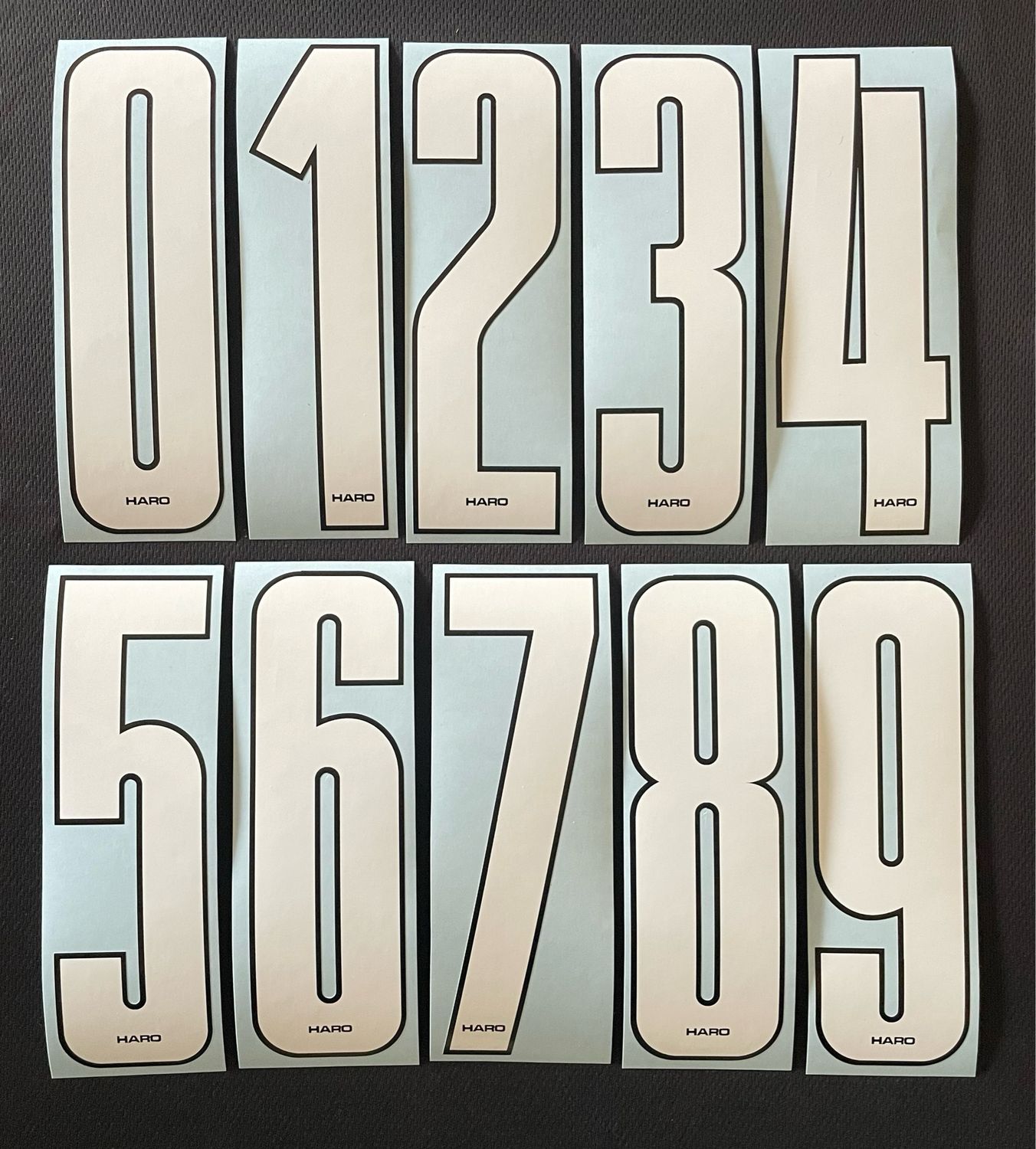 HARO Race Plate Numbers 