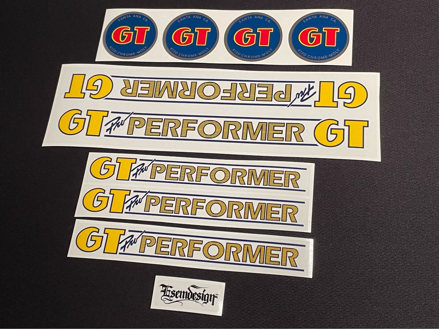 Gt Pro Performer 1984 Decal Set