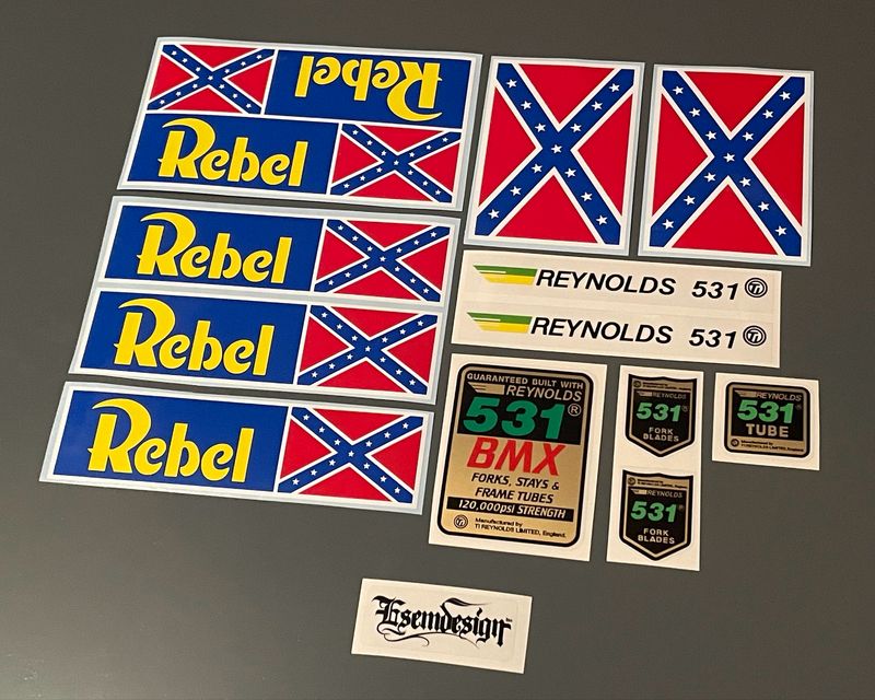 REBEL BMX Decal Set