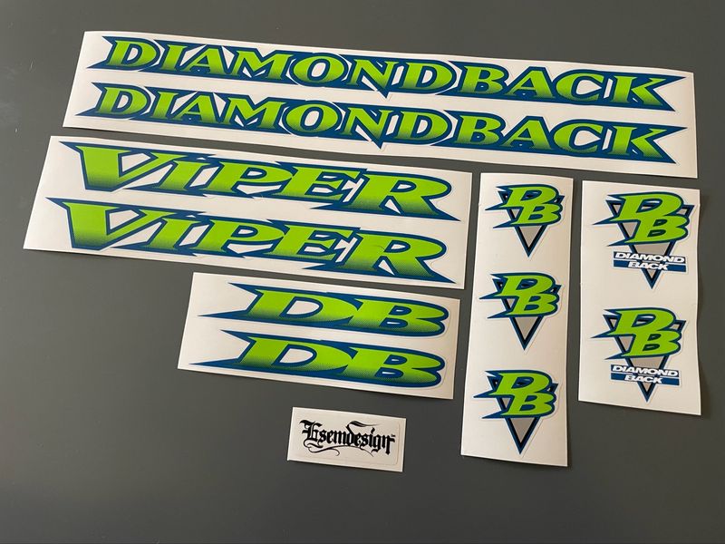 Diamond Back 1997 Viper Decal Set
