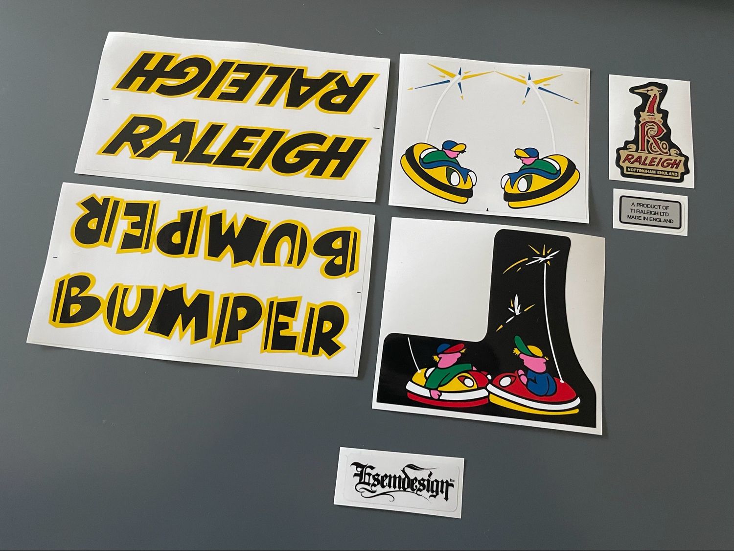 Raleigh Bumper Decal Set