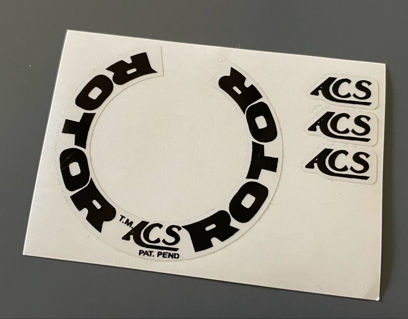 ACS Rotor Decals Black