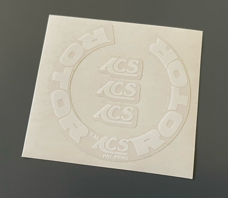 ACS Rotor Decal White
