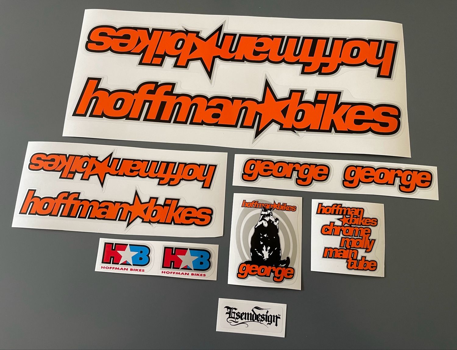 Hoffman George Orange Decal Set 