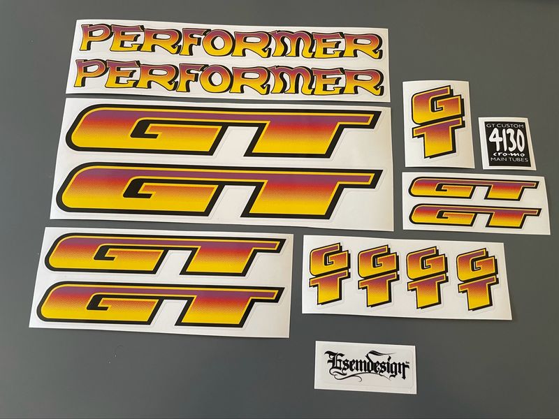GT Performer Decal Set 1996
