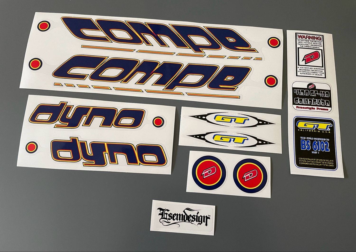 Dyno Compe 2001 Decal Set
