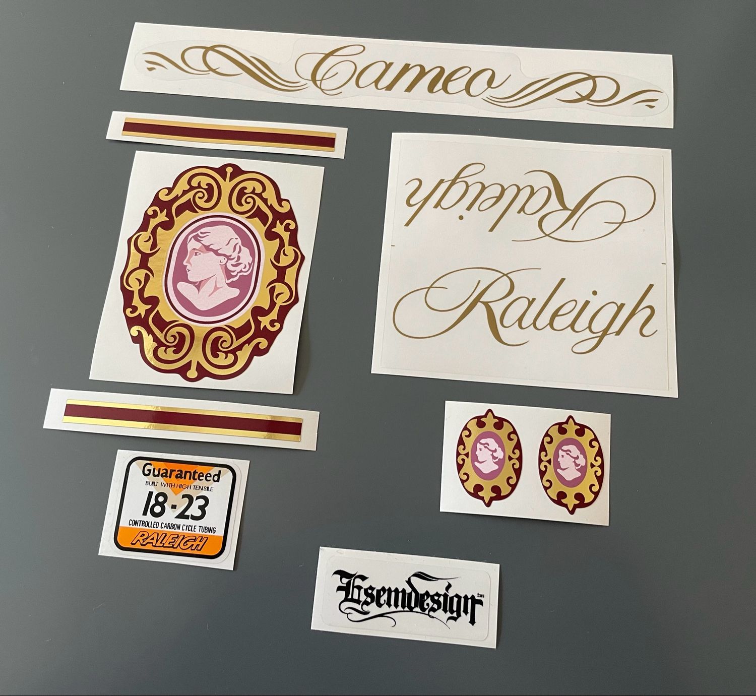 Raleigh Cameo 1980’s Decal set