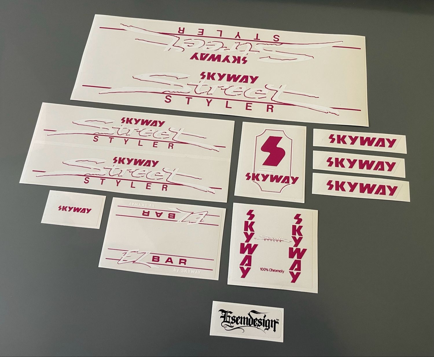 Skyway Street Styler 1985 Decal Set