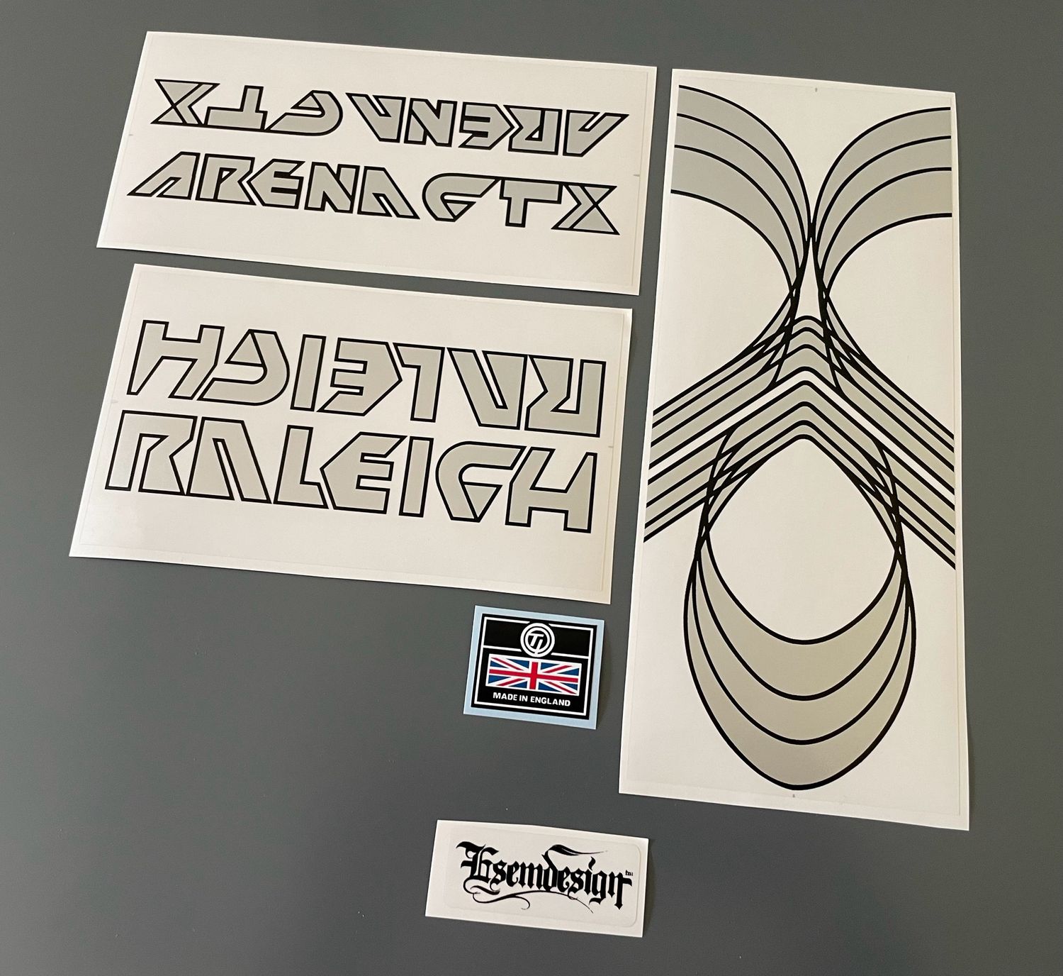 Raleigh Arena GTX Decal Set