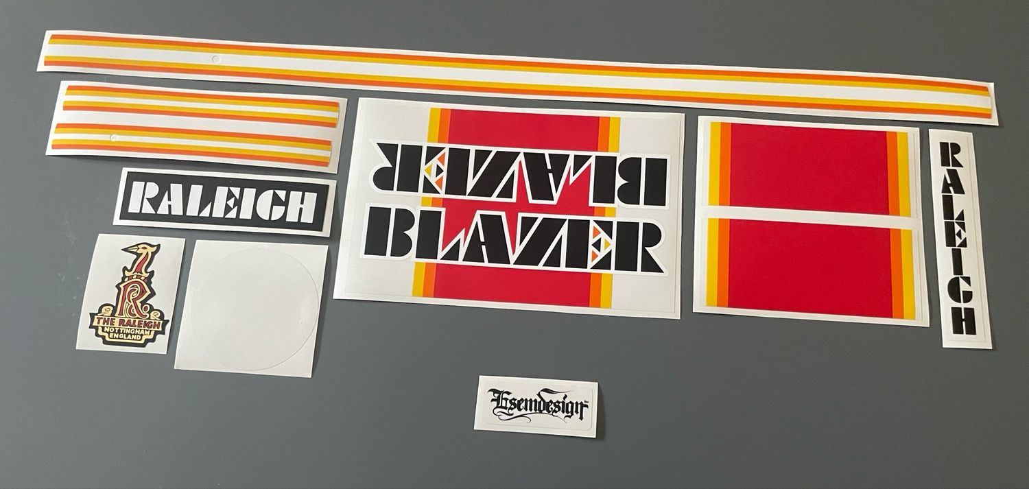 Raleigh Blazer Decal Set