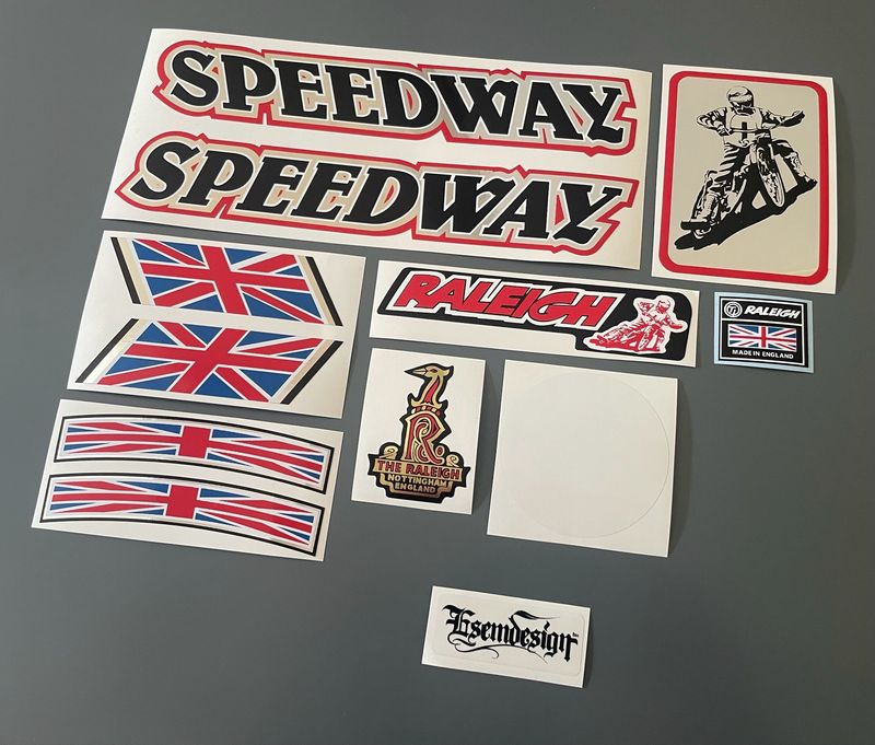 Raleigh Speedway Decal Set 