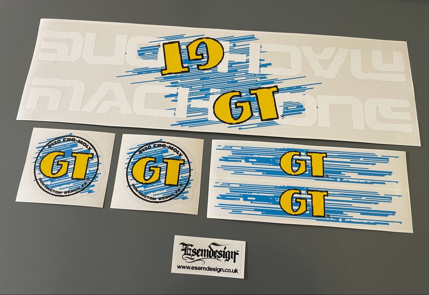 GT MACH ONE 1988 Decal Set