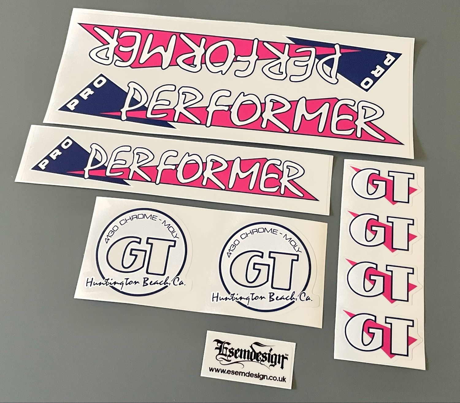 GT Pro Performer 1986 Decal Set 