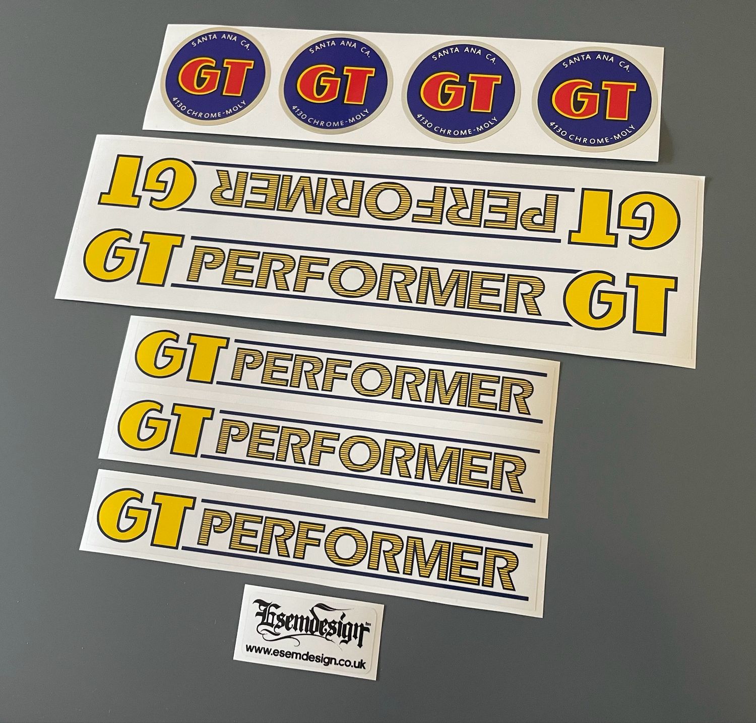 GT Performer 1984 Decal Set