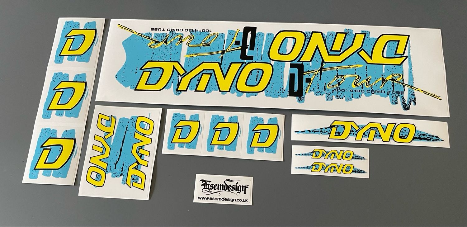 Dyno D Tour 1987 Decal Set 