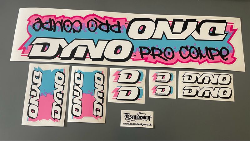 Dyno Pro Compe 1988 Decal Set