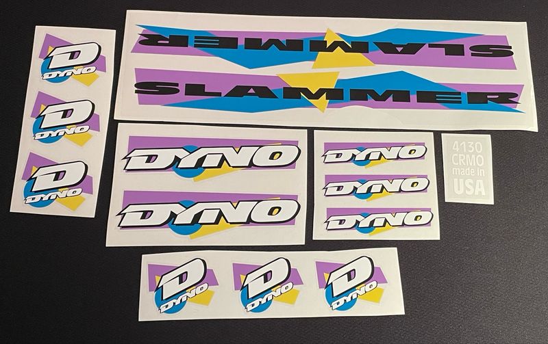 Dyno Slammer 1990 Decal Set 