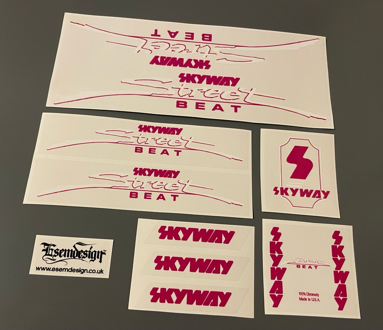 Skyway Street Beat 1985 White and Raspberry 