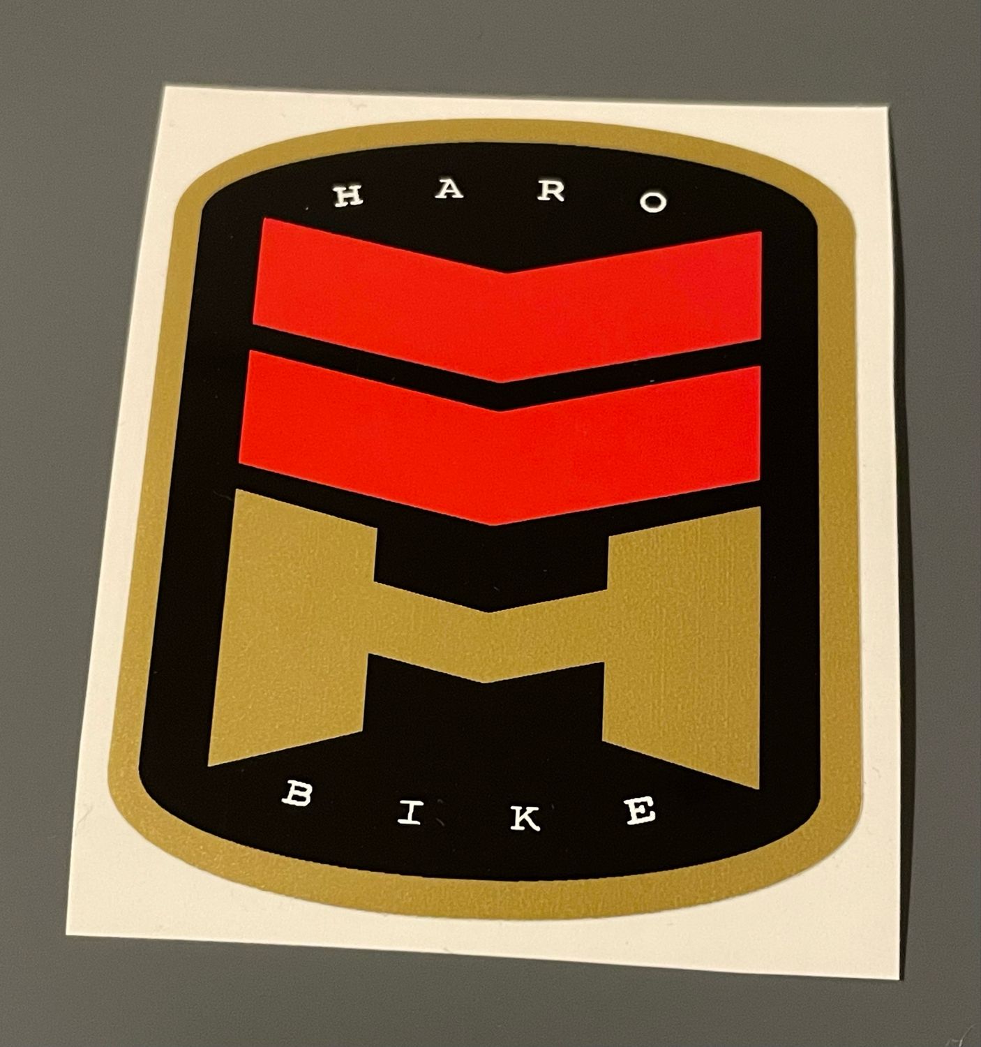 Haro Head Tube Decal Gold 