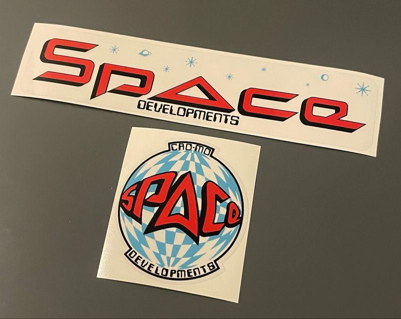 Space Development Handlebar Decals