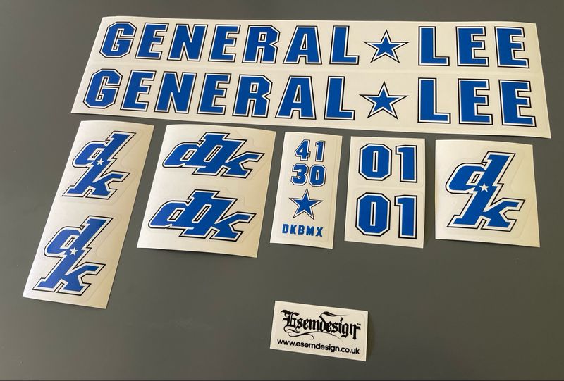 DK General Lee 98-99 Decal Set