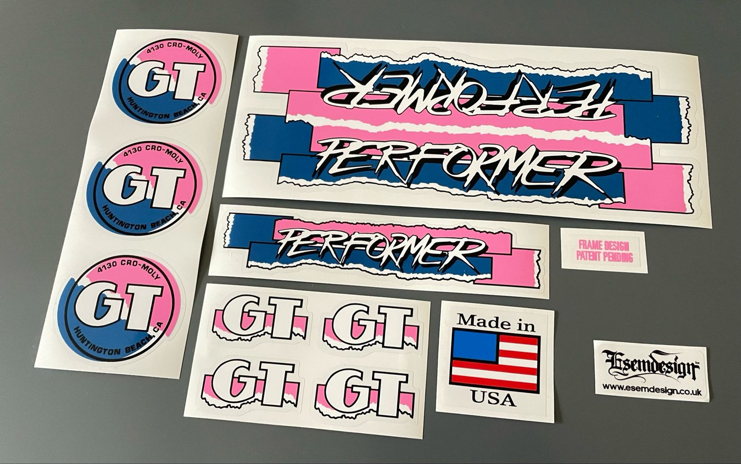 GT Performer 1987 Decal Set