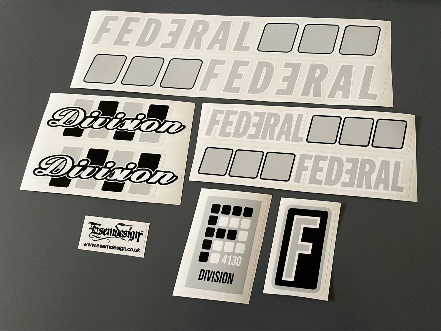 Federal Division Decal Set