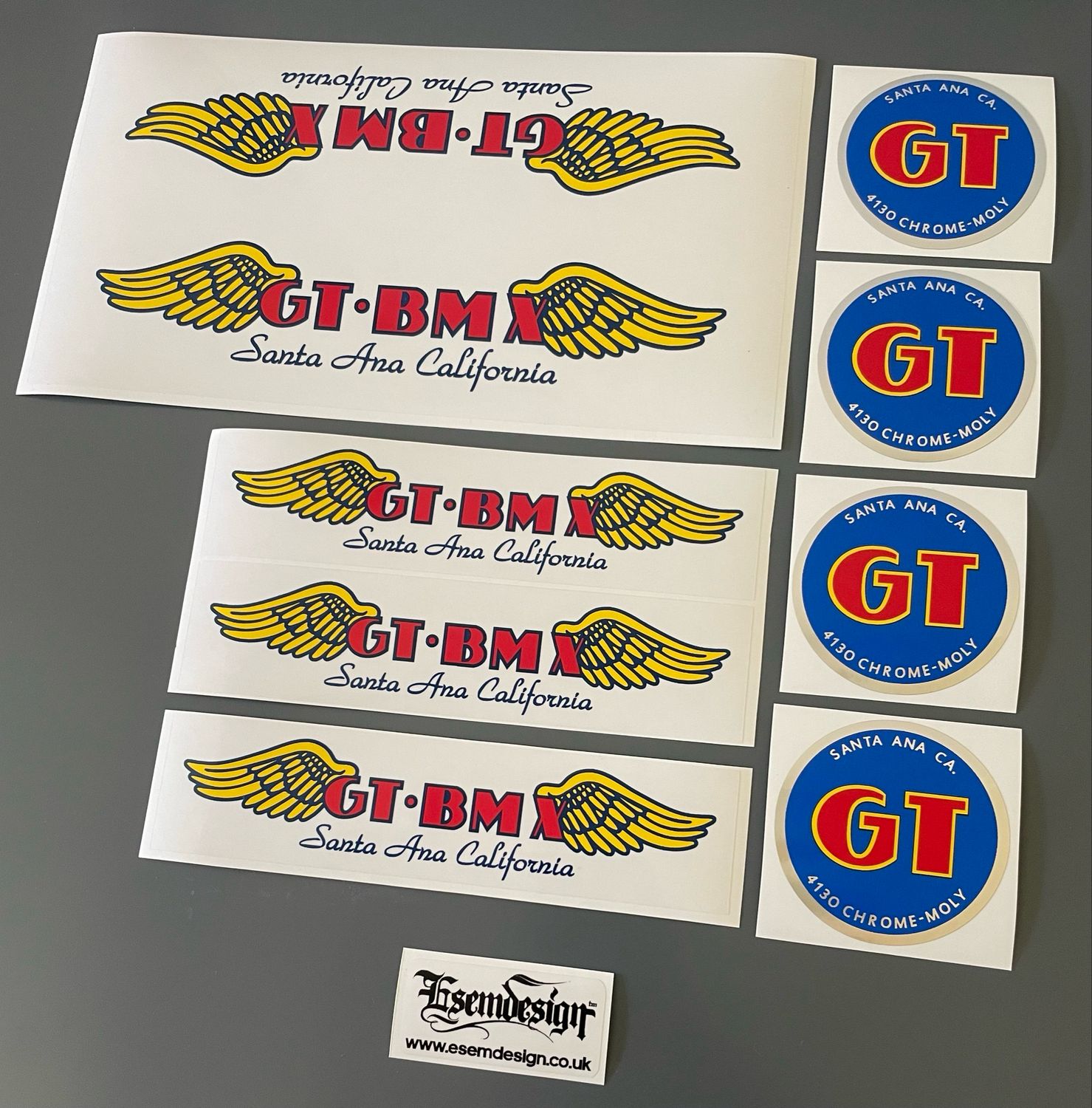 GT Santa Ana California Decal Set