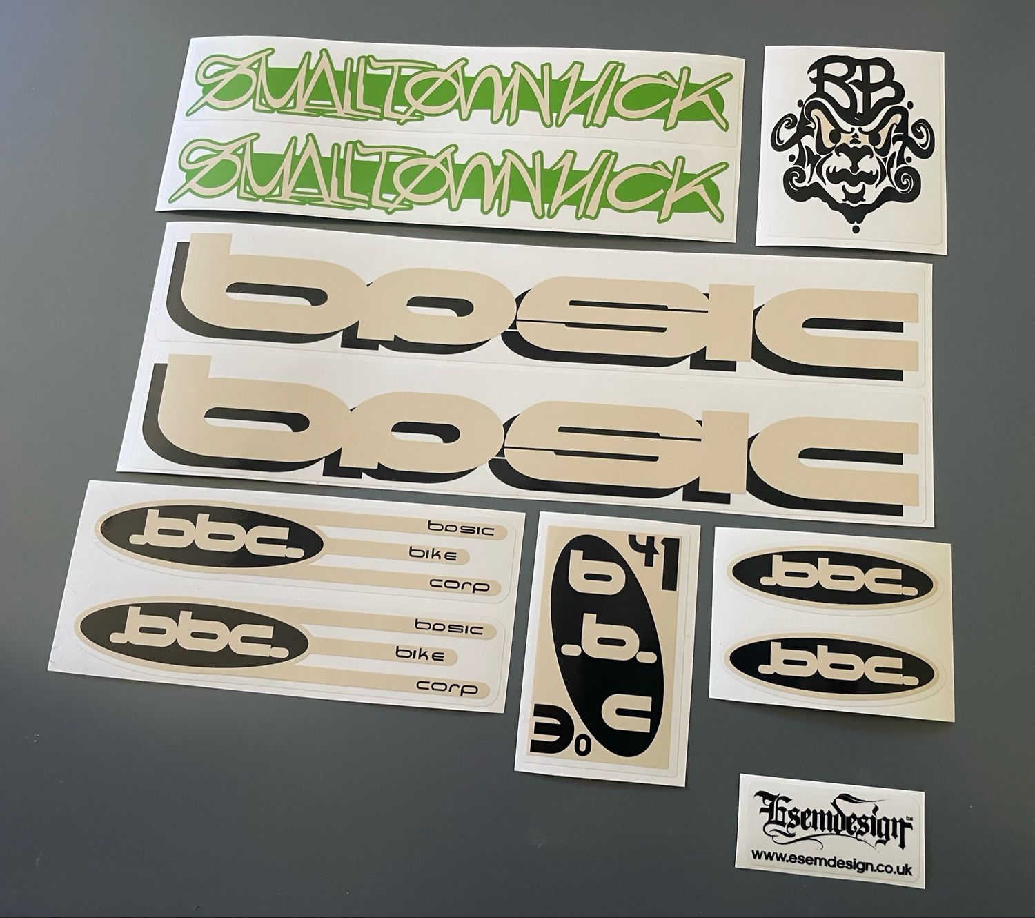 Basic Bikes Small Town Hick Decal Set