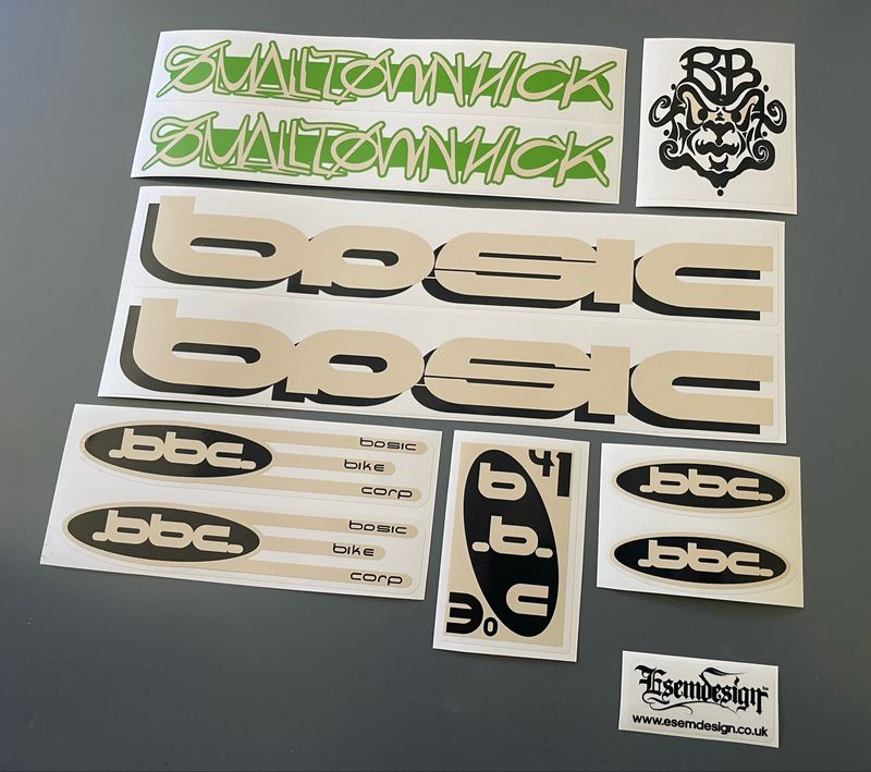 Basic Bikes Small Town Hick Decal Set