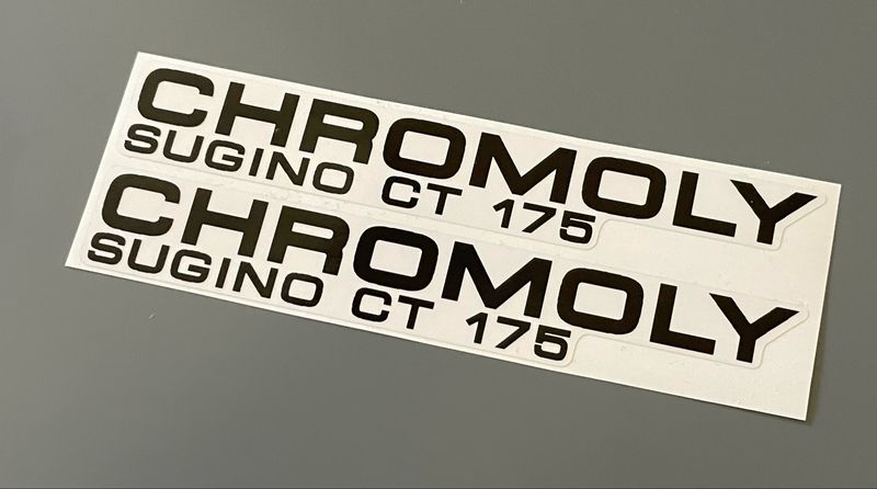 Sugino CT 175 Chromoly Crank Decals 