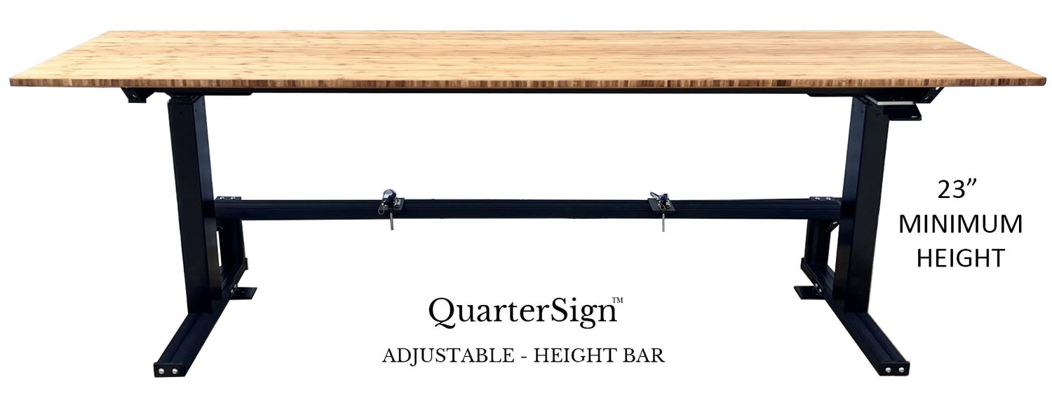 NEW ADJUSTABLE-HEIGHT BAR &amp; TWO STOOLS