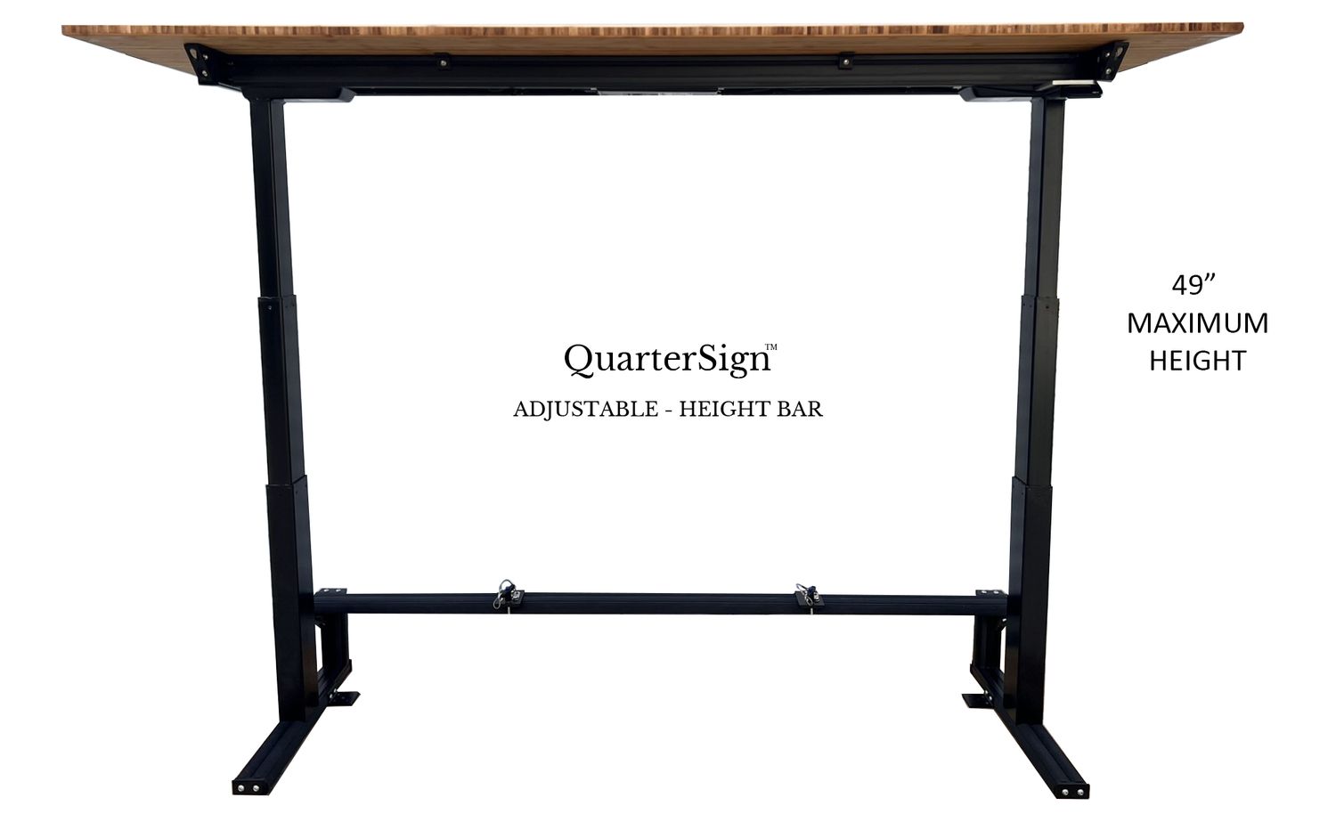 NEW ADJUSTABLE-HEIGHT BAR & TWO STOOLS