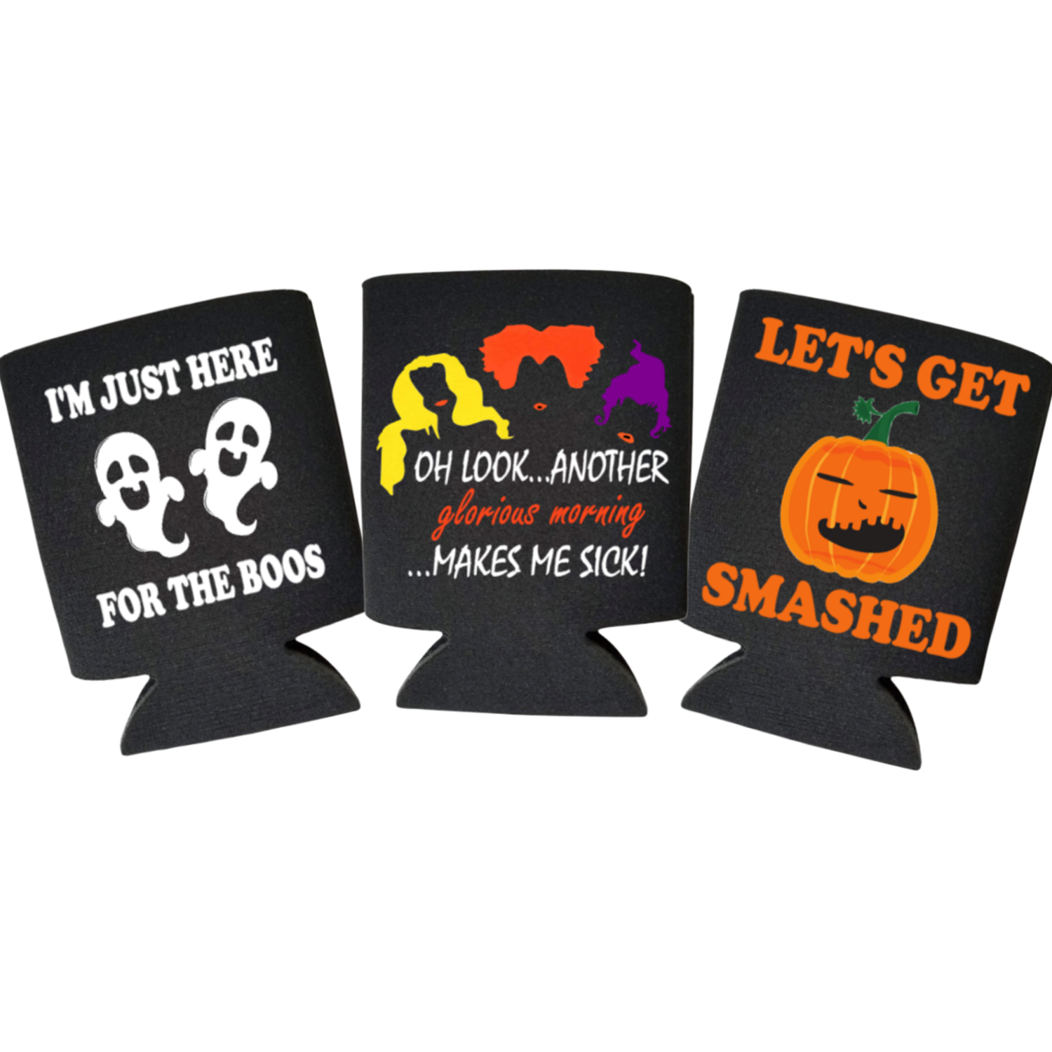 3 Pack Funny Halloween Can Coolers