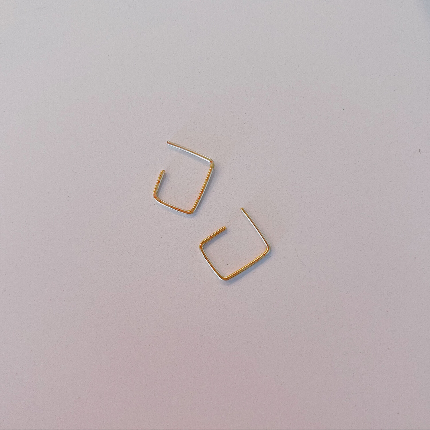 Square Huggie Earrings