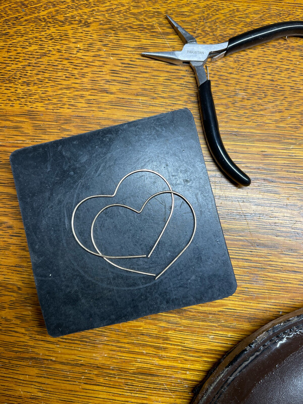 Heart Threader Earrings