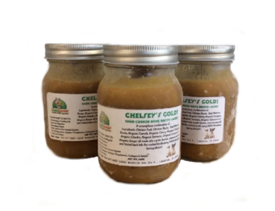 "Chelsey's Gold" (9 Ingredients Bone Broth) 14oz Jar