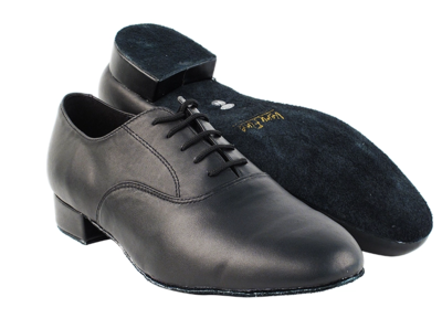 Men&#39;s Standard Black Leather Dance Shoe