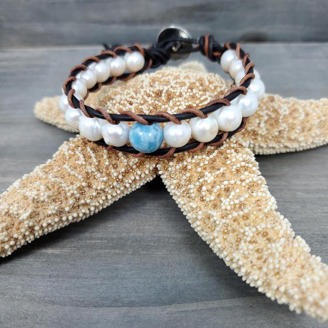 Pearl and on sale crystal bracelet