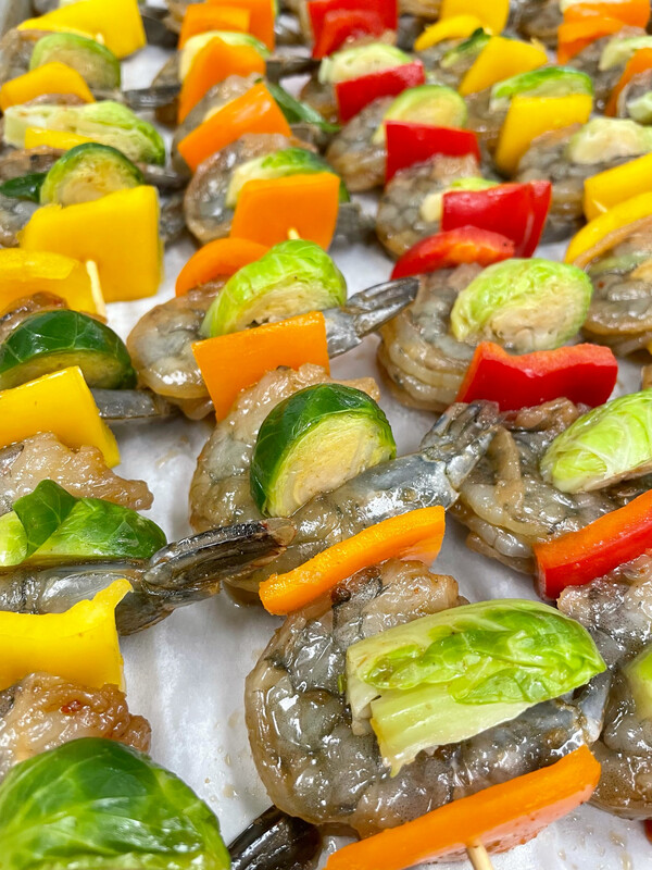 Sweet &amp; Spicy Jumbo Shrimp Kabobs