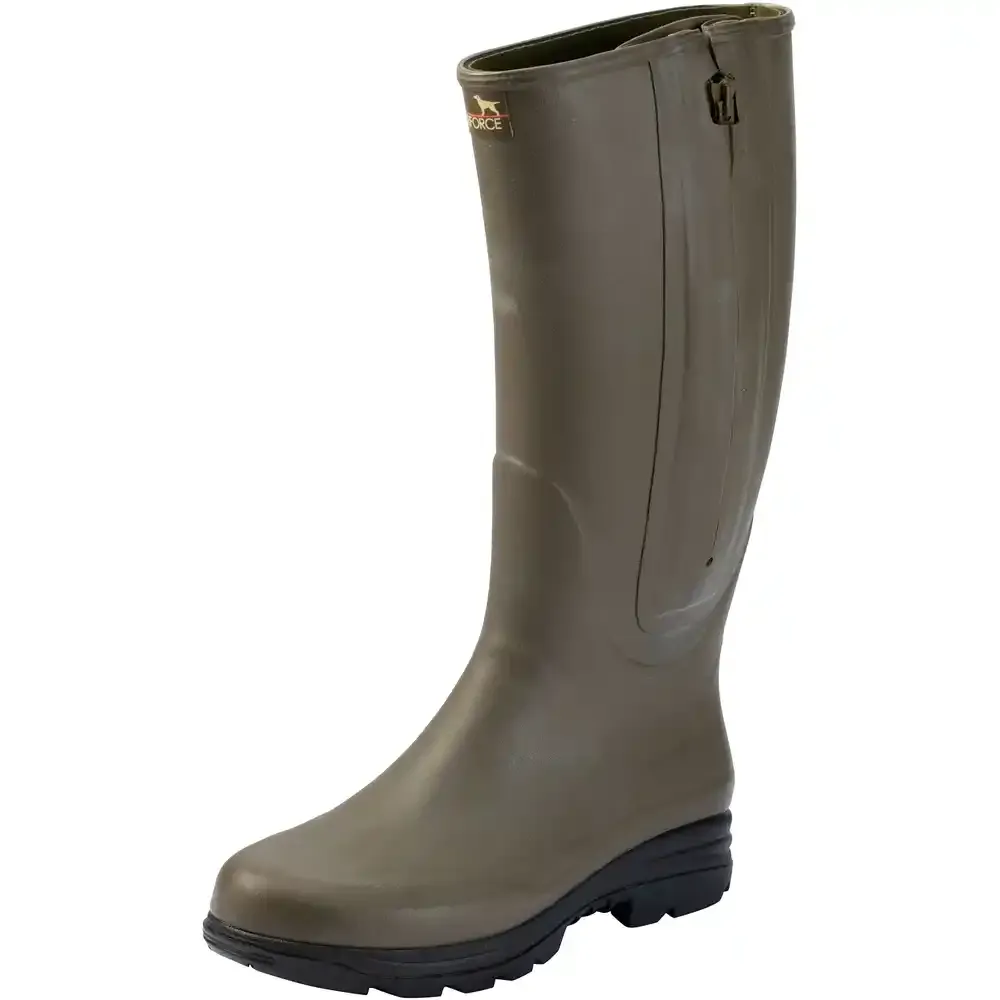 Gumijasti škornji z zadrgo in neoprensko podlogo Parforce