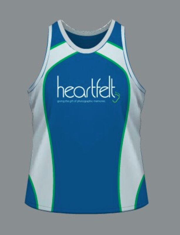 Heartfelt Running Singlet - with customised text